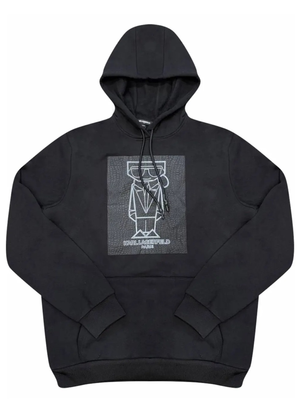 Karl Lagerfeld Designer Caricature Hoodie Sz S
